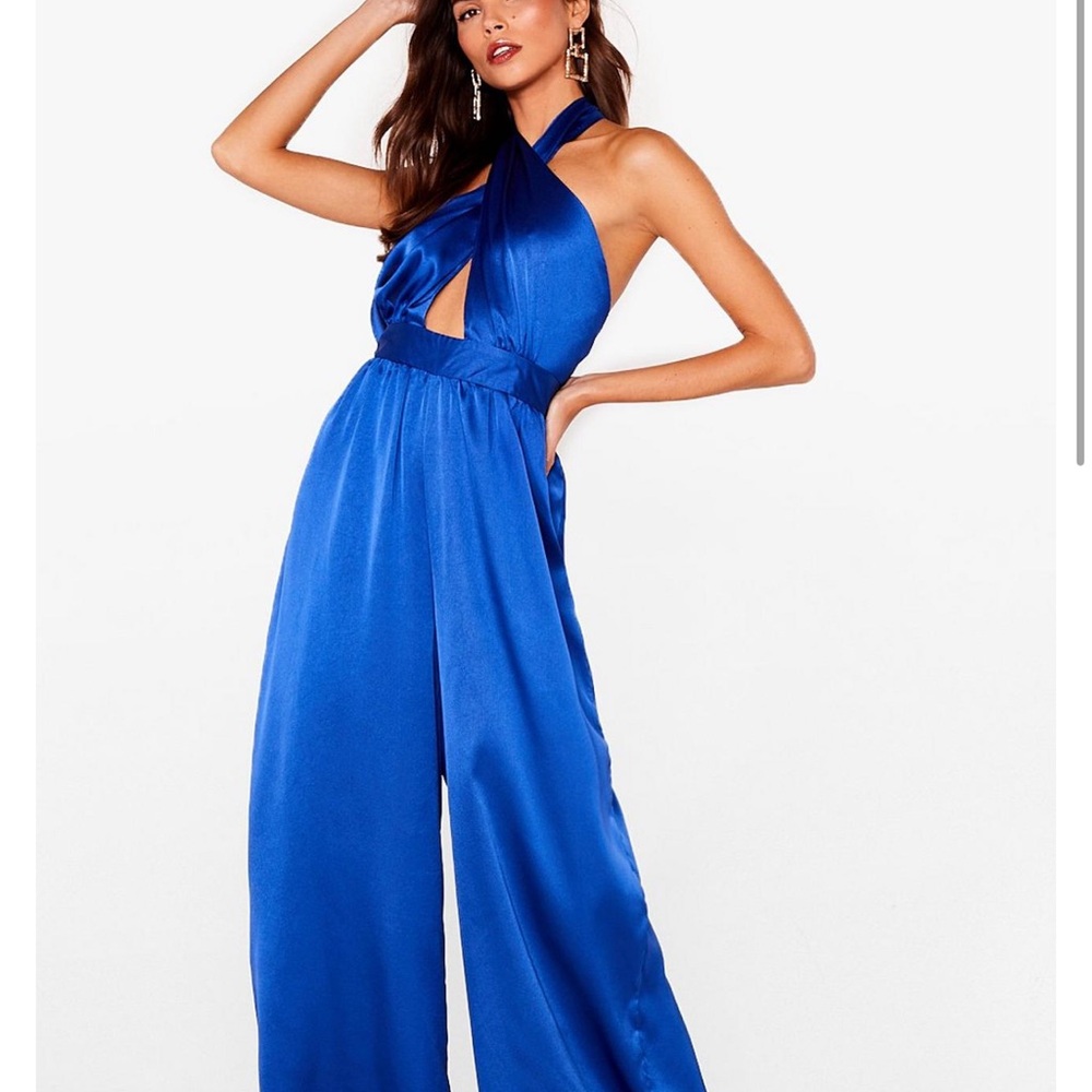 Blue jumpsuit